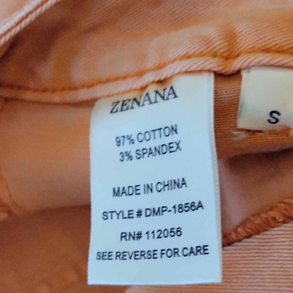Women's Flare Leg Orange Jeans - Picture 6 of 10